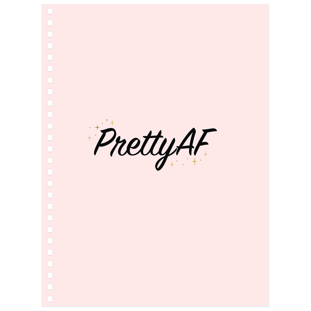 PrettyAF Classic Pink Notebook